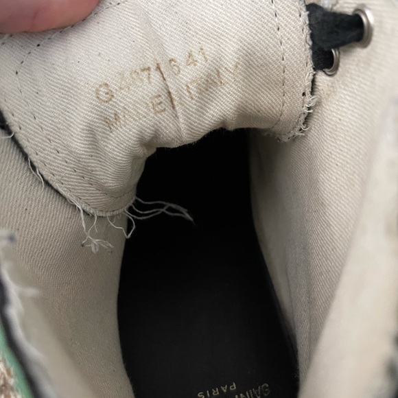 Saint Laurent antibes patchwork high tops sz 41 - Picture 12 of 13